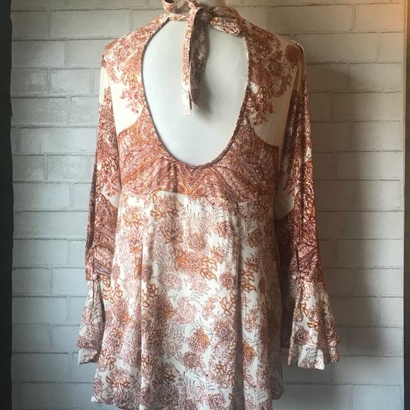 FREE PEOPLE LADY LUCK IVORY TUNIC NWT - Picture 4 of 5